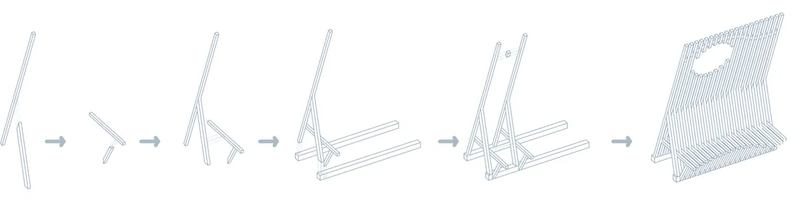 assemblage de la structure