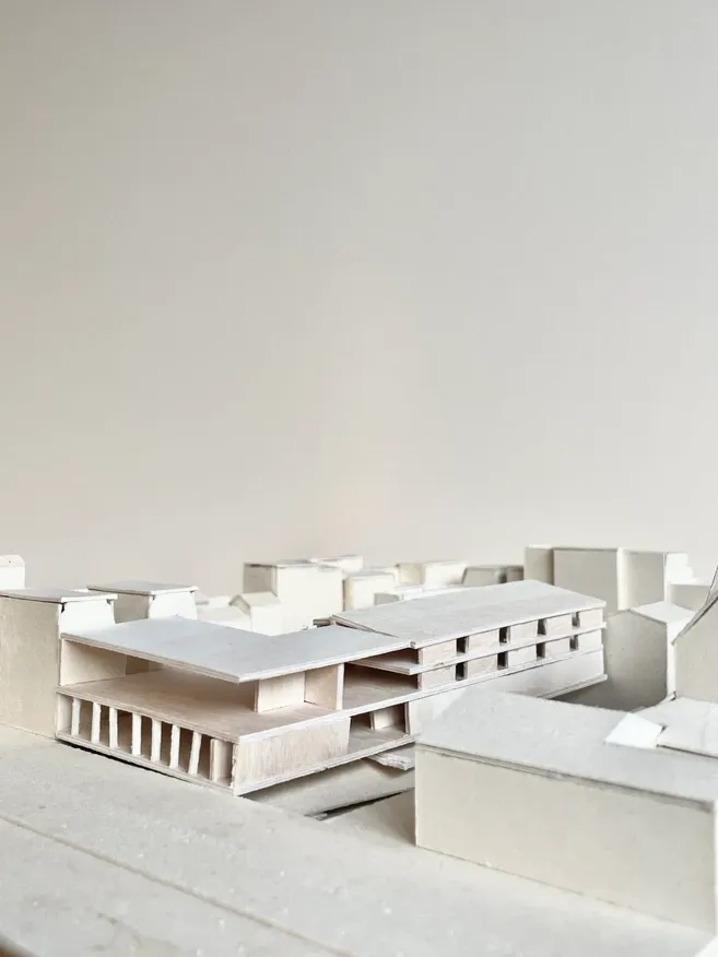 maquette de situation/ intention et volumes