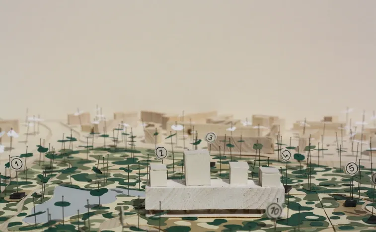 photo de la maquette au 1.1000e